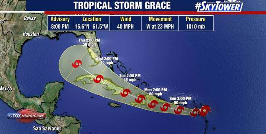 Small But Speedy Tropical Storm Grace Follows In Fred S Footsteps