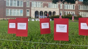 Franklin Boys Prep students will plant 2,977 flags in school’s front lawn