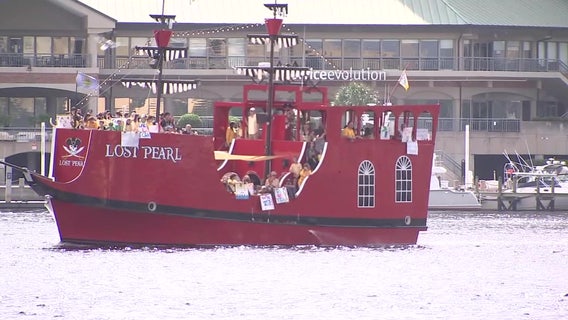 Pediatric cancer patients pretend to be pirates as they set sail to thank TGH staff