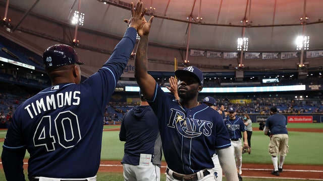 Kiermaier hit, apparent retribution, as Rays clinch playoffs