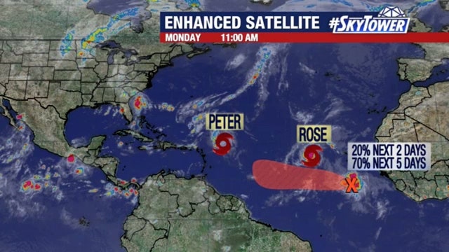 NHC: Tropical wave off coast of Africa expected to form; Peter and Rose pose no threat to U.S.