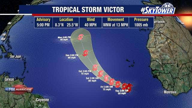 Tropical Storm Victor forms, but will likely avoid U.S., forecasters say