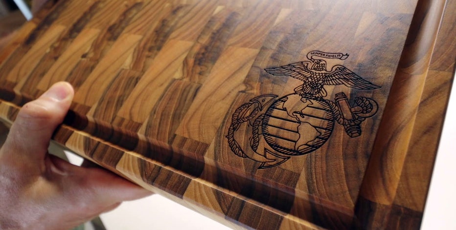 From Riverview garage, veteran crafts unique teak gifts