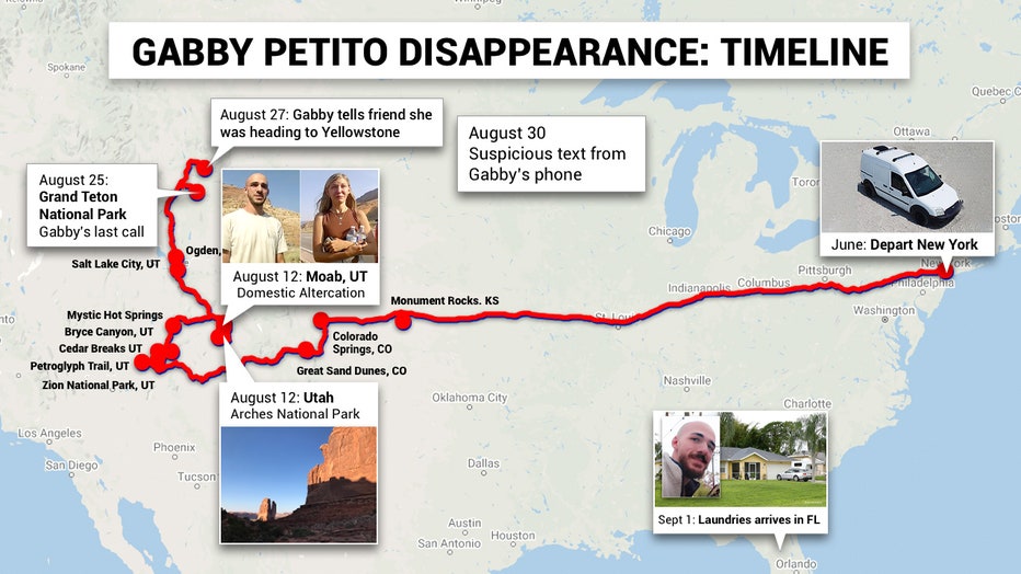 Chronologie de l'affaire Gabby Petito