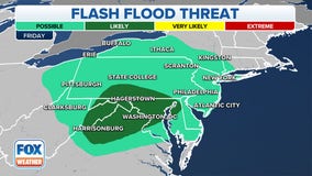 Storm system brings heavy rain, winds and flood threat to Mid-Atlantic