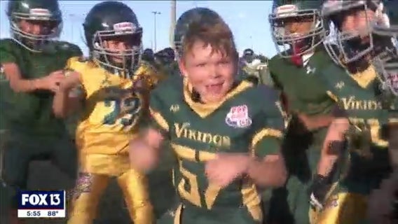 Football 'not even a challenge' for this special 7-year-old