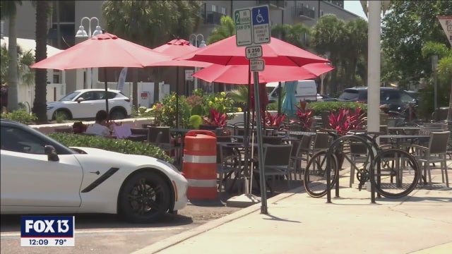 St. Pete streetside dining spots revert back to parking spaces