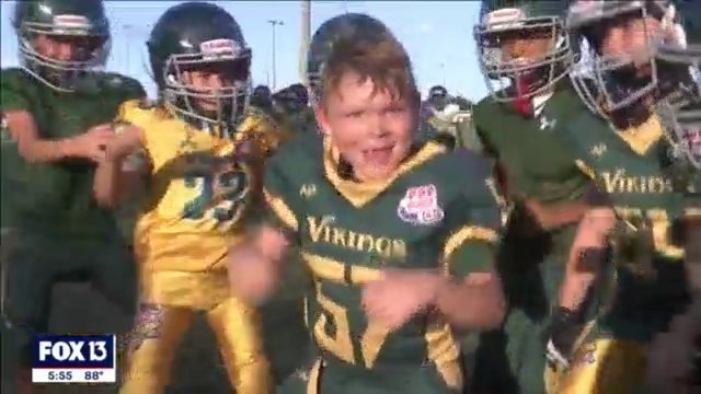 Football 'not even a challenge' for this special 7-year-old