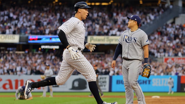 Judge delivers in 9th, Yanks clinch playoff spot in final at-bat