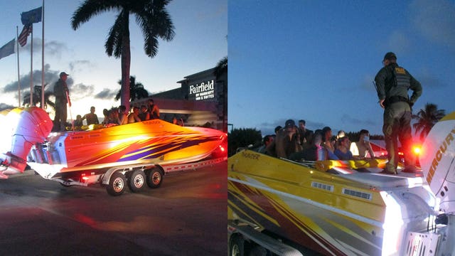Deputy in Florida Keys stops rental truck towing boat, finds more than 30 Cuban migrants inside