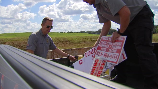 Officials crackdown on ‘snipe signs’ illegally placed on public property