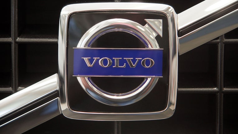 volvo logo on car grill