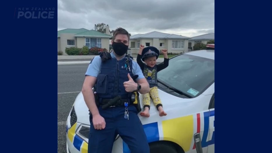 nz police photo with boy