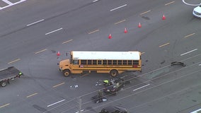 No students injured in crash involving Pasco County school bus