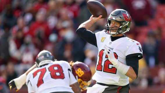 Brady picked off twice in 1st; Tampa Bay Bucs lose to Washington 29-19