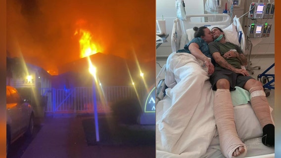 Father rescues 5 children, wife from dryer lint fire that displaced 16 families in Bradenton