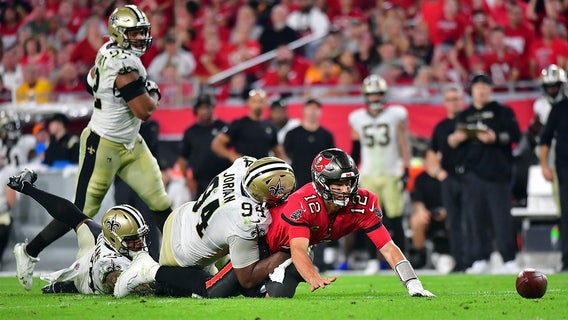 Saints frustrate Brady again, beat Buccaneers in shutout 9-0