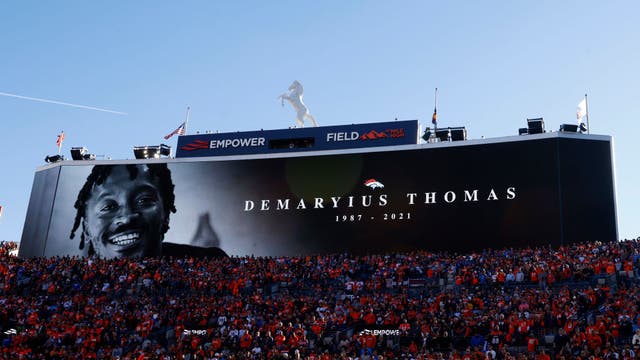 Denver Broncos honor Demaryius Thomas with tributes, decals