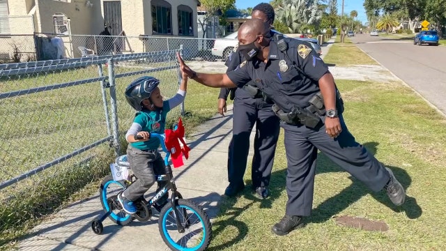 Children across St. Petersburg gifted with new bicycles just in time for Christmas
