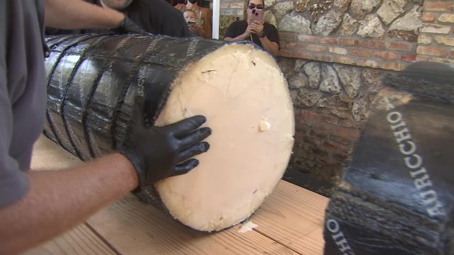 Cutting the cheese: Mazzaro's to slice 840-pound block of aged provolone ahead of Christmas