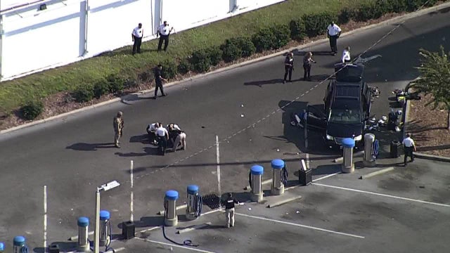 'Irate' gunman surrenders after opening fire at deputies along busy Brandon road