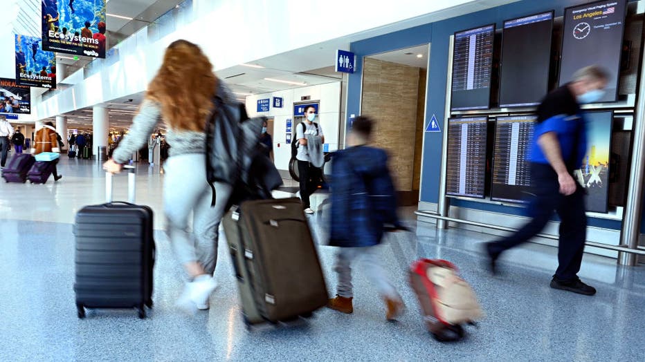 Holiday travel has begun at Los Angeles International Ariport.