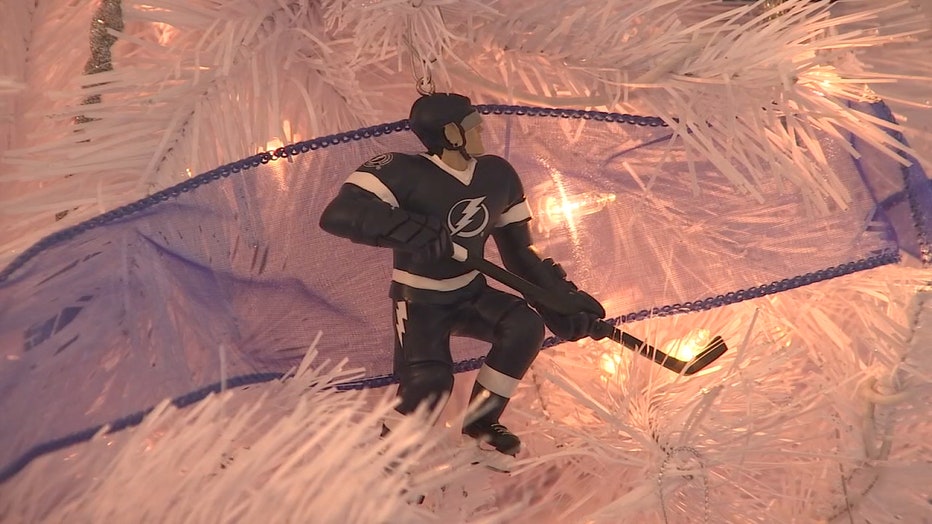 Tampa home decked out in Lightning decorations for the holidays