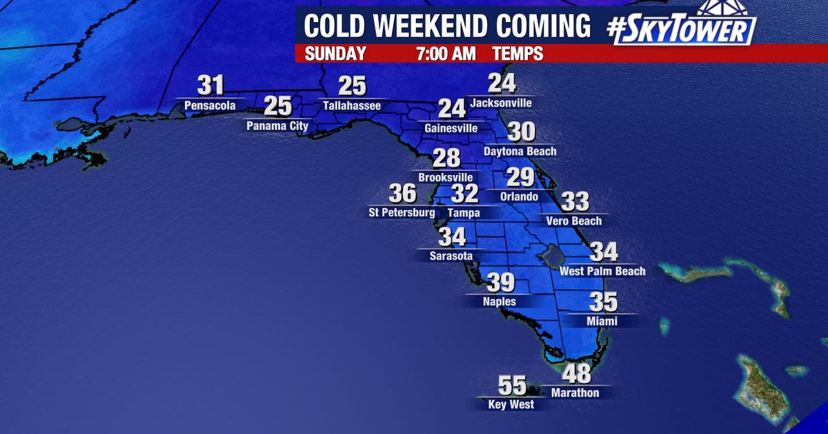 Forecast: This weekend, Tampa Bay will likely feel the coldest air in ...