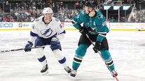 Colton scores twice as Tampa Bay Lightning cruise past Sharks 7-1