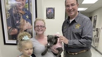 Missing Polk County puppy reunited with family after being located in Nebraska