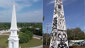 Iconic spire from Seminole Heights Baptist Church transformed into art