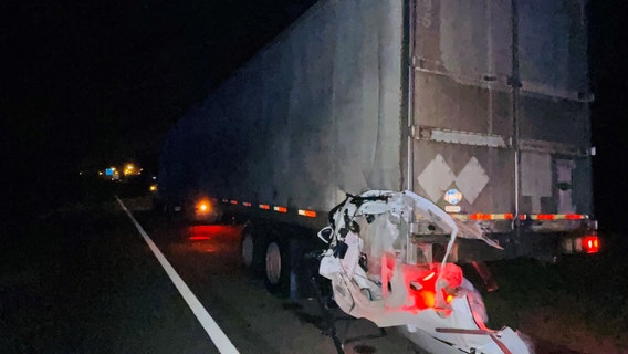 FHP: 2 adults, 1 teen killed after SUV hits tractor-trailer changing lanes on I-75 in Pasco County