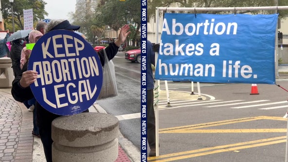Rowe v. Wade anniversary attracts protesters on both sides of abortion debate to downtown St. Petersburg