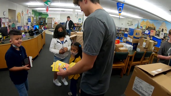 Teenage bookworm shares passion for reading with thousands of underprivileged students