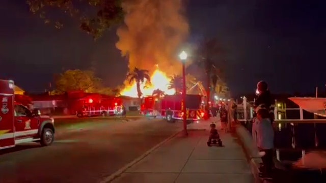 Housefire along Coffee Pot Bayou takes hours to bring under control