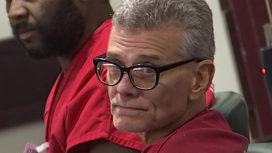Steven Lorenzo sits inside at Tampa courtroom. 