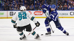 Lightning beat Sharks 3-2 with Hedman overtime goal
