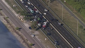 Eastbound lanes of Courtney Campbell Causeway reopen after crash