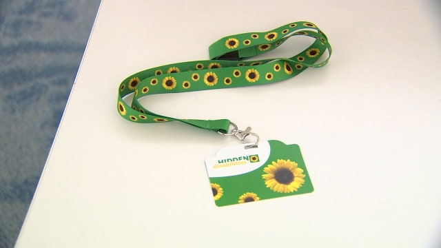 Sunflower lanyards offer travelers with hidden disabilities a little extra help while navigating TPA