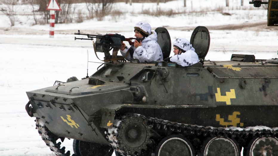 Drills of 92nd Mechanised Brigade in Kharkiv Region
