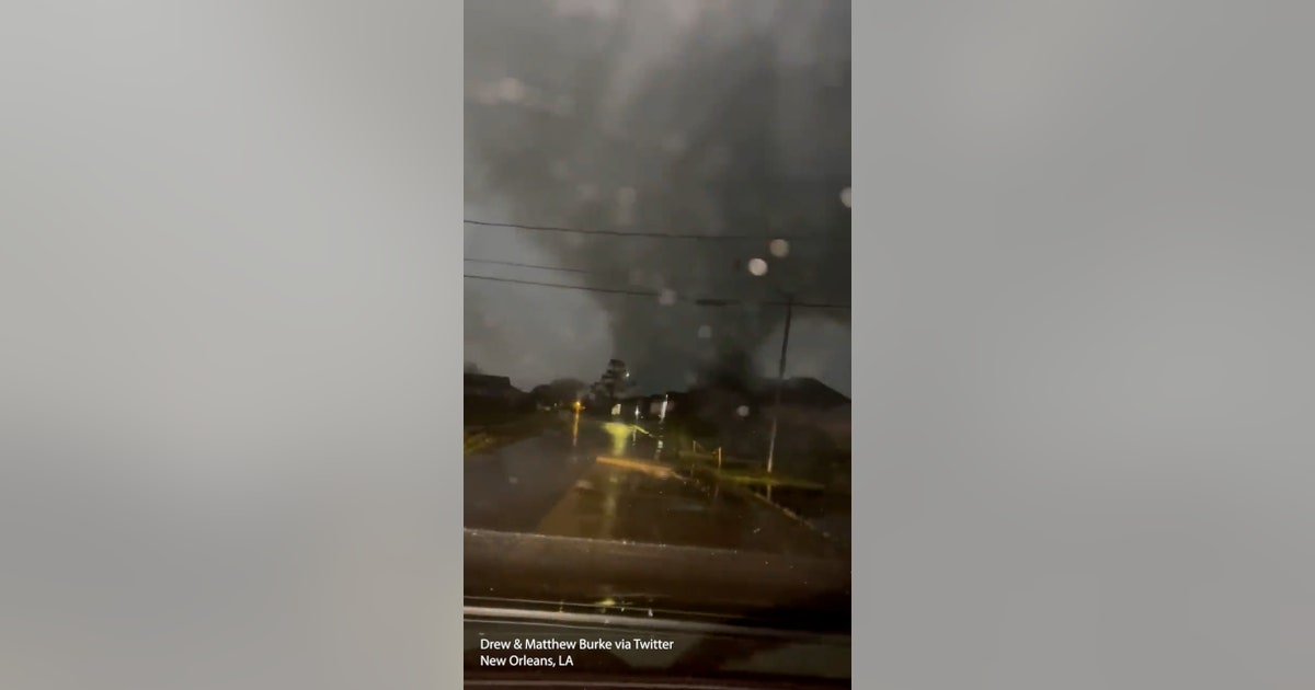 Driver captures video as tornado touches down in New Orleans | FOX 13 ...