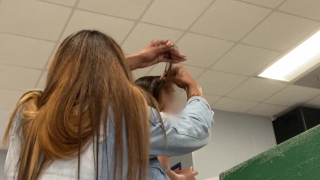 Tampa substitute teacher with knack for styling hair goes viral helping students look and feel their best
