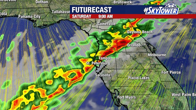 Cold front brings possibility for severe storms across Tampa Bay Saturday