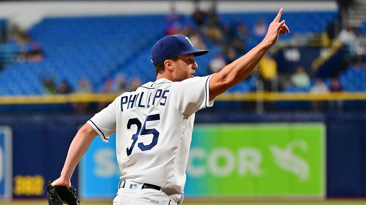 Why did Brett Phillips pitch for the Tampa Bay Rays vs the Athletics?