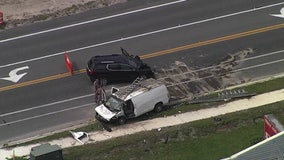 FHP: Driver dies in head-on crash after veering across Wesley Chapel Blvd in Pasco County