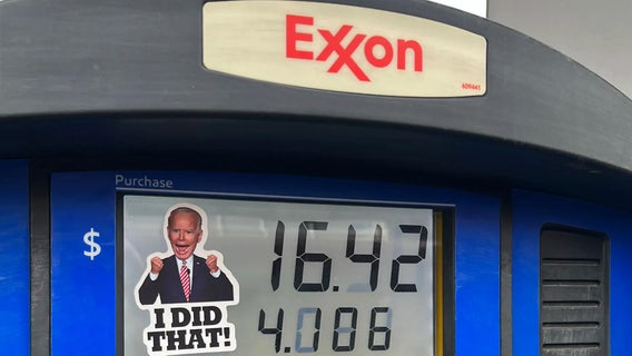 Pennsylvania man arrested, accused of slapping Biden 'I Did That' stickers on gas pumps