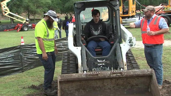 Hands-on construction workshops let students take the wheel