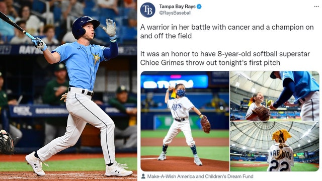 'That homer was for you': 8-year-old battling cancer inspires Rays' Brett Phillips to hit personal best homer