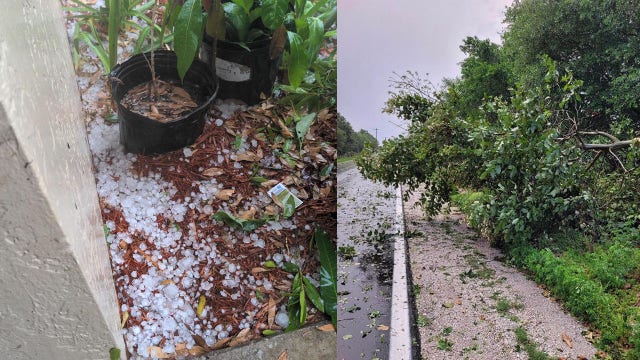 Downed power lines, damages reported after hail falls in Highlands County, officials say