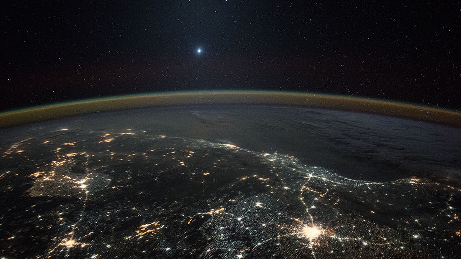 Venus from space station